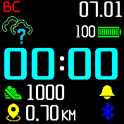 Dedushface_weather_month_cyan Amazfit BIP watchface