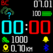 Dedushface_weather_month_cyan_red Amazfit BIP watchface