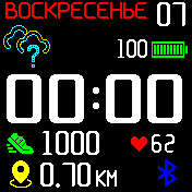 Dedushface_weather_pulse Amazfit BIP watchface