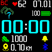 Dedushface_weather_pulse_cyan Amazfit BIP watchface