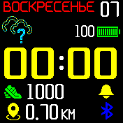Dedushface_weather_yellow Amazfit BIP watchface