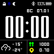 Digit(stockRUday)_weather Amazfit BIP watchface