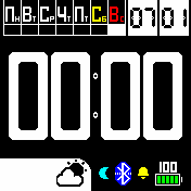 Digital-5 Amazfit BIP watchface