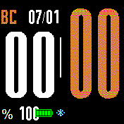 Digital-8 Amazfit BIP watchface