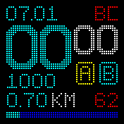 Digital_dots_cyan Amazfit BIP watchface