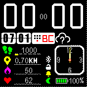 Double Amazfit BIP watchface