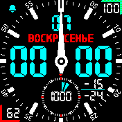 Double_analogue Amazfit BIP watchface