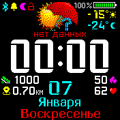 EFR_Weather_WD_v6 Amazfit BIP watchface