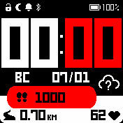 EZStratRED_2 Amazfit BIP watchface
