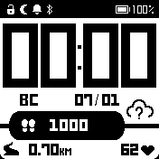 EZStrat_black_white Amazfit BIP watchface