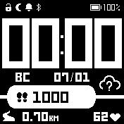 EZStrat_white_black Amazfit BIP watchface