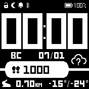 EZStrat_white_black_3_weathers Amazfit BIP watchface