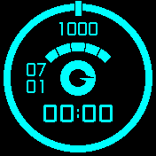 Eclipse_24H_weather_steps Amazfit BIP watchface