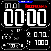 EddieditXv7_no_sport Amazfit BIP watchface