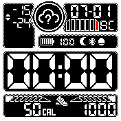 Electro36_invert_3_6 Amazfit BIP watchface