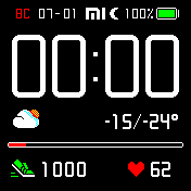 Fancy Amazfit BIP watchface