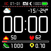 Fancy2 Amazfit BIP watchface