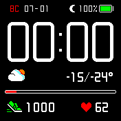 Fancy_no_BT Amazfit BIP watchface