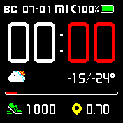 Fancy_steps_nopulse Amazfit BIP watchface