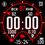 Fit Amazfit BIP watchface