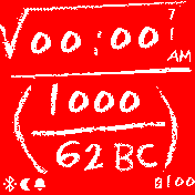 FormulaClock_Red Amazfit BIP watchface