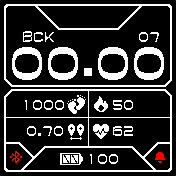Future-v2_B_by_Kut Amazfit BIP watchface