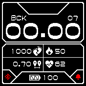 Future-v2_B_by_Kut Amazfit BIP watchface