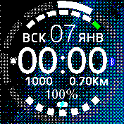 Galaxy Amazfit BIP watchface