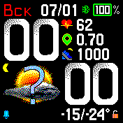 Gradient_BW Amazfit BIP watchface