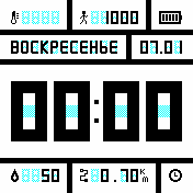 Guns2WatchWhiteV2 Amazfit BIP watchface