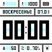 Guns2WatchWhiteV4 Amazfit BIP watchface