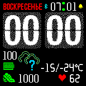 HTC Amazfit BIP watchface