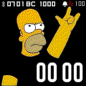 Homer Amazfit BIP watchface