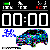 Hyundai_Creta Amazfit BIP watchface