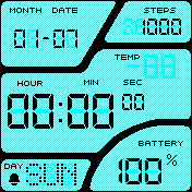Illuminator_Blue Amazfit BIP watchface