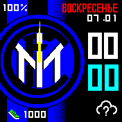 Inter_mod_secs Amazfit BIP watchface
