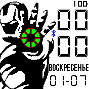 IronMan2 Amazfit BIP watchface