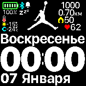Jordan Amazfit BIP watchface