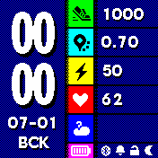 Kat5men_WF_07 Amazfit BIP watchface