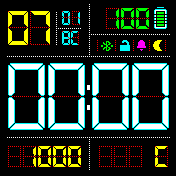 LCDigital_Black_Color_v6_Final Amazfit BIP watchface