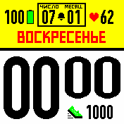 Laconic Amazfit BIP watchface