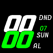Lean_green Amazfit BIP watchface