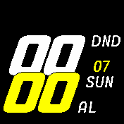 Lean_yellow Amazfit BIP watchface