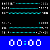 Lines_anim_blue Amazfit BIP watchface
