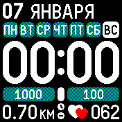 MEz_v4-16_blue-green_batt_pulse Amazfit BIP watchface