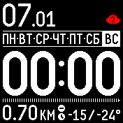 MEz_v4-7_rasstoyanie_ Amazfit BIP watchface