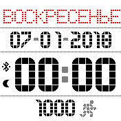 Matrix_inverted Amazfit BIP watchface