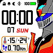 Mazingerz_edit Amazfit BIP watchface