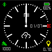 Mi_analog Amazfit BIP watchface
