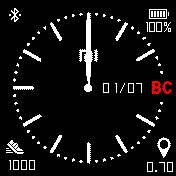 Mi_analog_1 Amazfit BIP watchface
